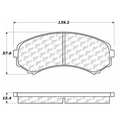 Stoptech Centric Centric Premium Brake Pads 300.08670