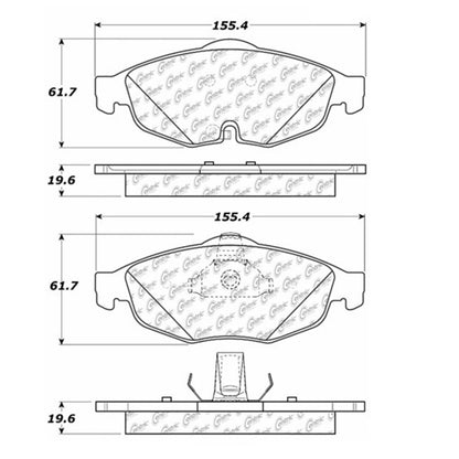 Stoptech Centric Centric Premium Brake Pads 300.08690