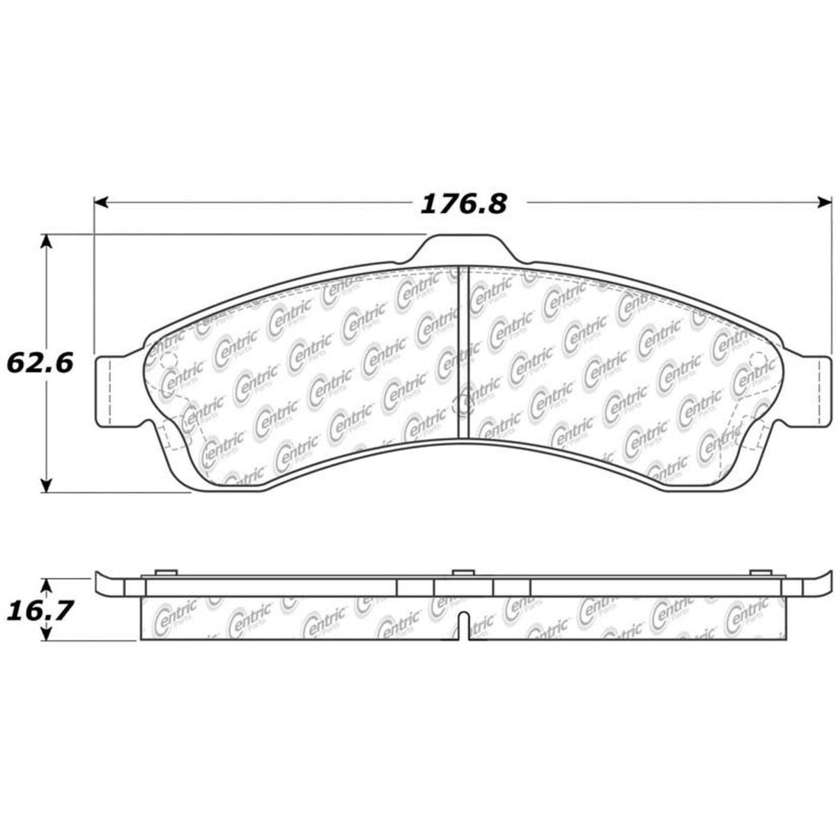 Centric Parts Disc Brake Pad Set for Wagner MX882 Fmsi D882 300.08820