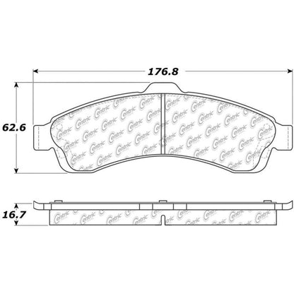 Centric Parts Disc Brake Pad Set for Wagner MX882 Fmsi D882 300.08820