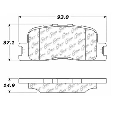 Stoptech Centric Centric Premium Brake Pads 300.08850