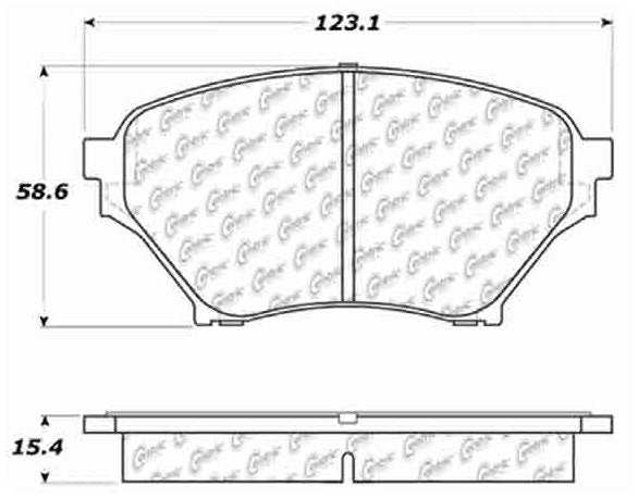 Stoptech Centric Premium Semi-Metallic Brake Pads w/Shims and Hardware - Front 300.08900