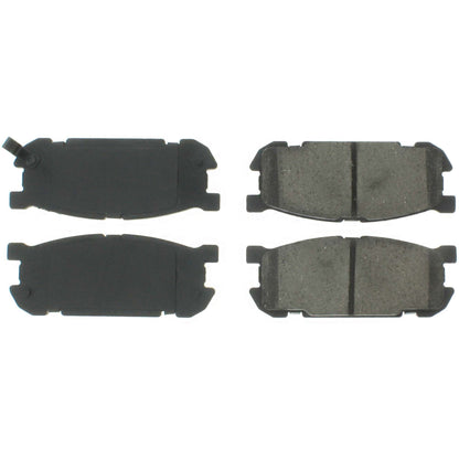 Stoptech Centric 01-05 Mazda Miata Rear Premium Semi-Metallic Brake Pads w/ Shims and Hardware 300.08910