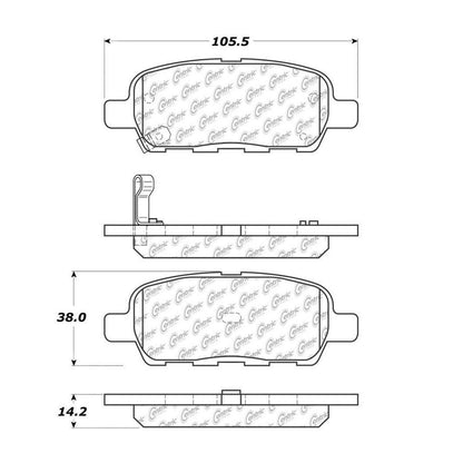 Centric Parts Disc Brake Pad Set 300.09050