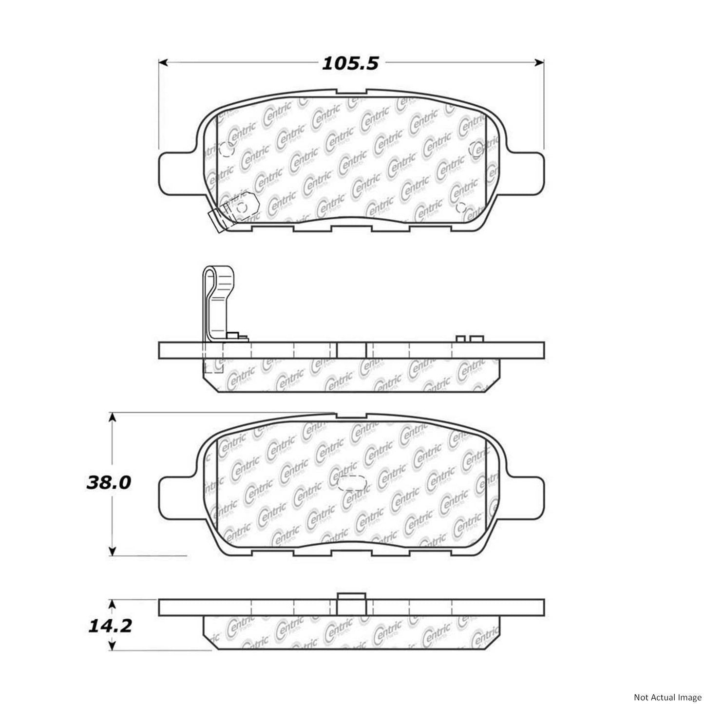 Centric Parts Disc Brake Pad Set 300.09050