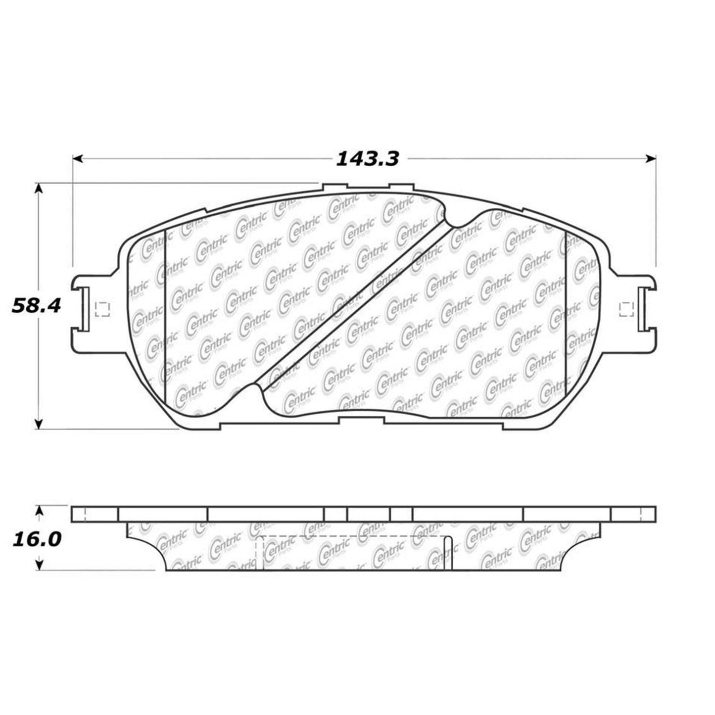 Stoptech Centric Centric Premium Brake Pads 300.09060