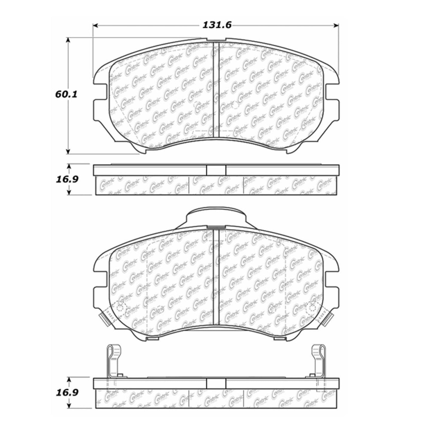 Stoptech Centric Centric Premium Brake Pads 300.09240