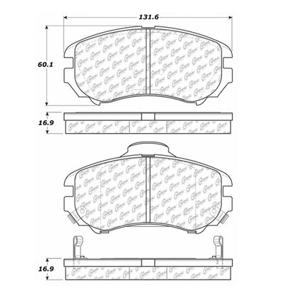 Stoptech Centric Centric Premium Brake Pads 300.09240