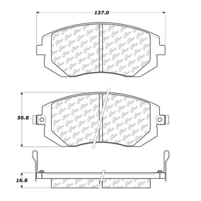 Stoptech Centric Centric Premium Brake Pads 300.09290