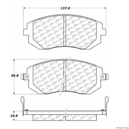 Stoptech Centric Centric Premium Brake Pads 300.09290