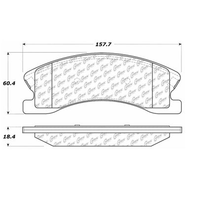 Centric Parts Disc Brake Pad Set Premium Ceramic with High Performance Shims 300.09450