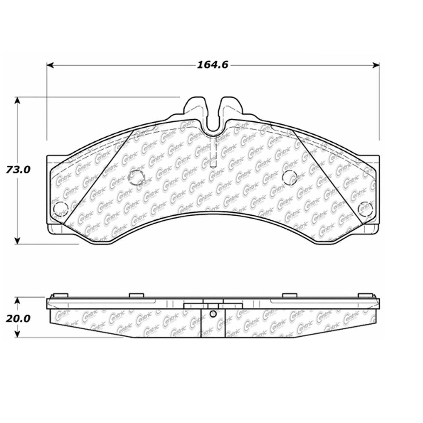 Stoptech Centric Centric Premium Brake Pads 300.09490