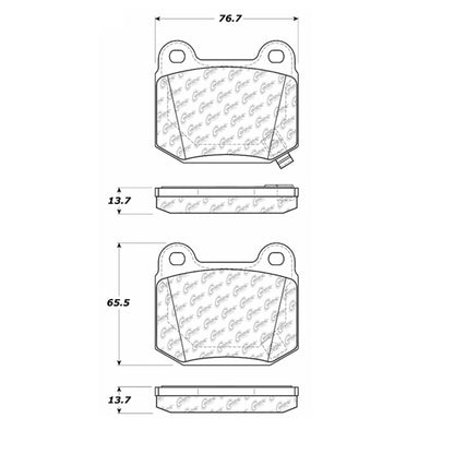 Stoptech Centric Centric Premium Brake Pads 300.09610
