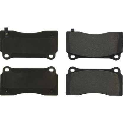 Stoptech Centric Premium Semi-Metallic Brake Pads w/Shims & Hardware - Front/Rear 300.09680