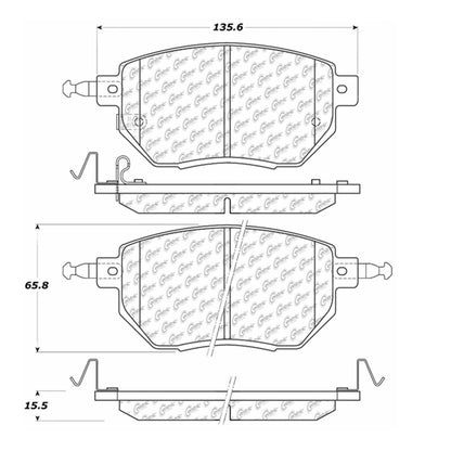 Stoptech Centric Centric Premium Brake Pads 300.09690