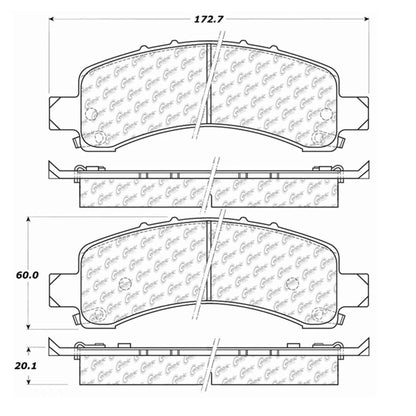 Centric Parts Disc Brake Pad Set 300.09740