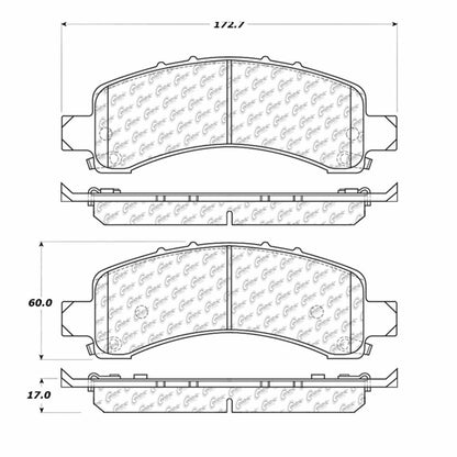Centric Parts Premium Semi-Metallic Brake Pads with Shims and Hardware 300.09741