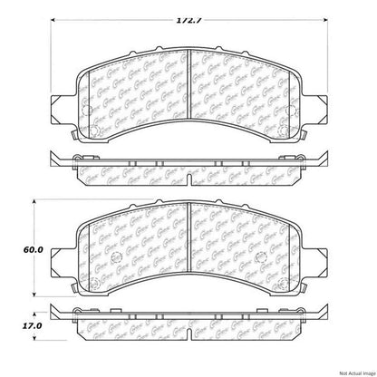 Centric Parts Premium Semi-Metallic Brake Pads with Shims and Hardware 300.09741