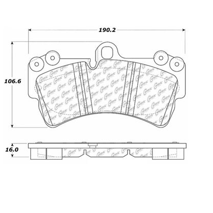 Stoptech Centric Centric Premium Brake Pads 300.09770