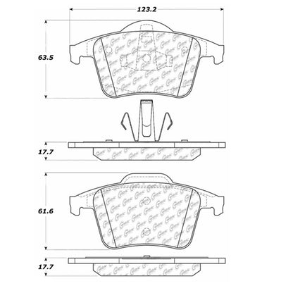 Centric Parts Disc Brake Pad Set 300.09800
