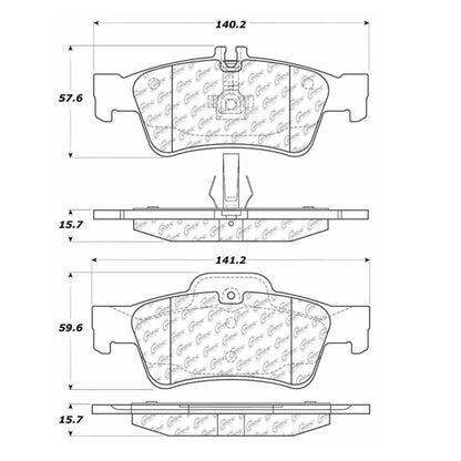 Centric Parts Disc Brake Pad Set 300.09860