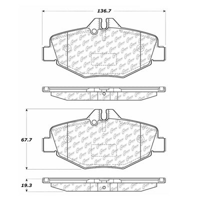 Centric Parts Disc Brake Pad Set 300.09870