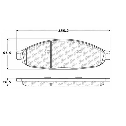 Stoptech Centric Centric Premium Brake Pads 300.09970