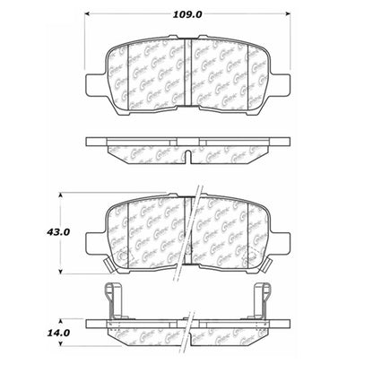 Centric Parts Disc Brake Pad Set 300.09990