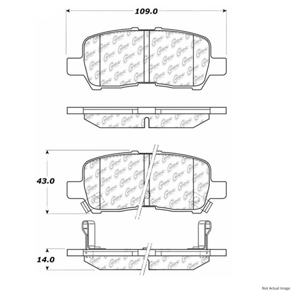 Centric Parts Disc Brake Pad Set 300.09990