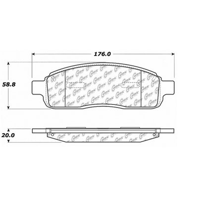 Stoptech Centric 12/04-09 Ford F150 4WD Front Centric Premium Brake Pads 300.10110