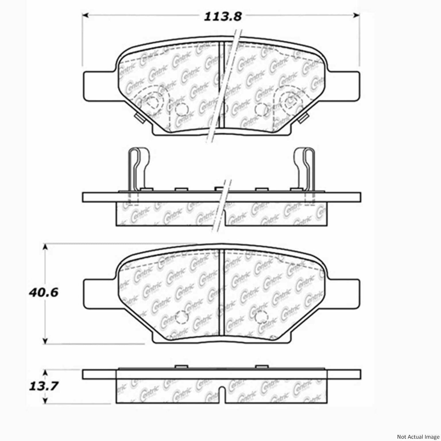 Centric Parts Disc Brake Pad Set for 300.10330
