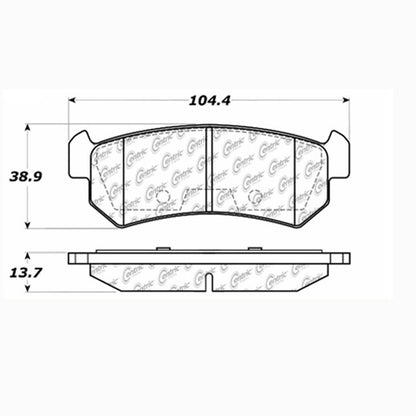 Stoptech Centric Centric Premium Brake Pads 300.10360