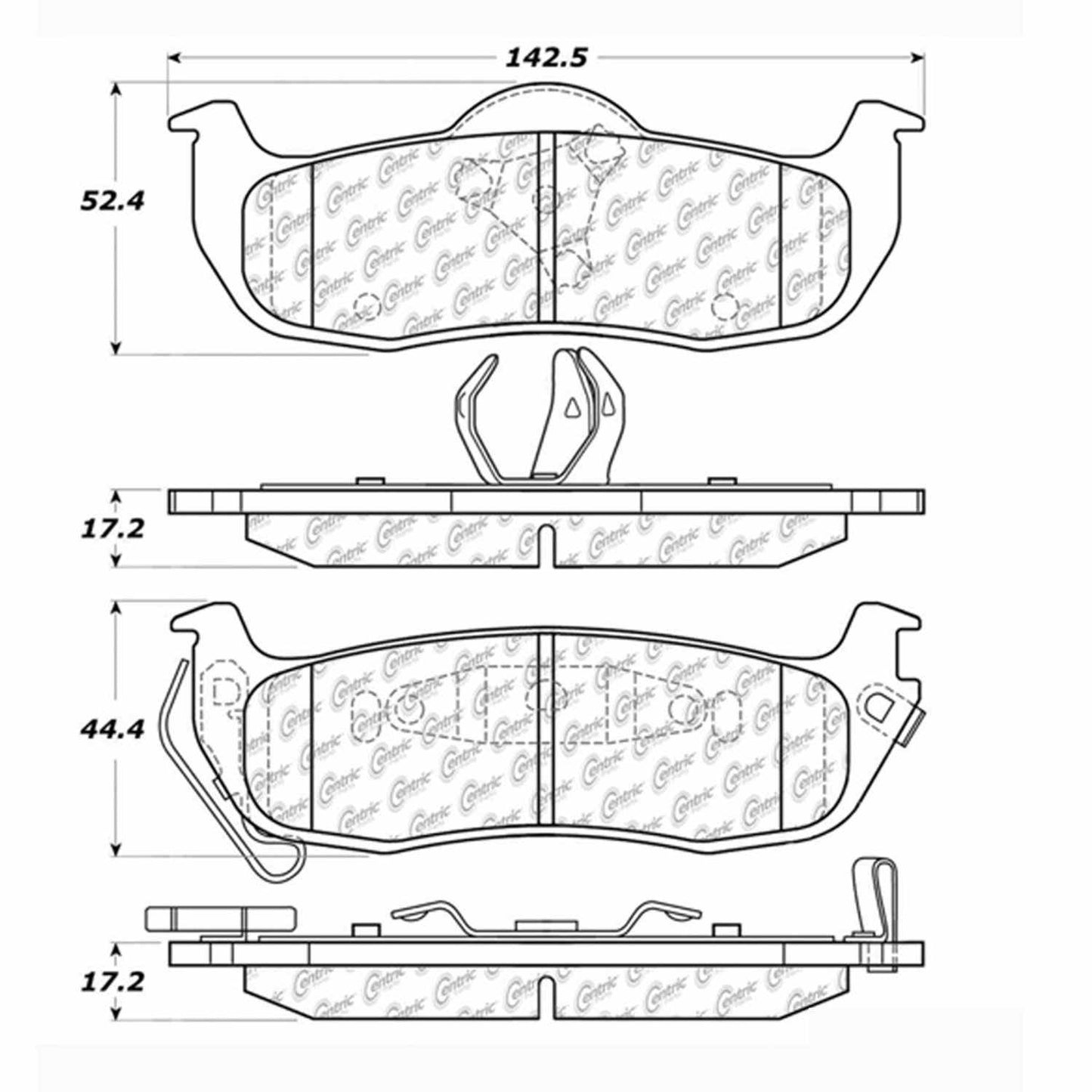 Centric Parts Disc Brake Pad Set 300.10410