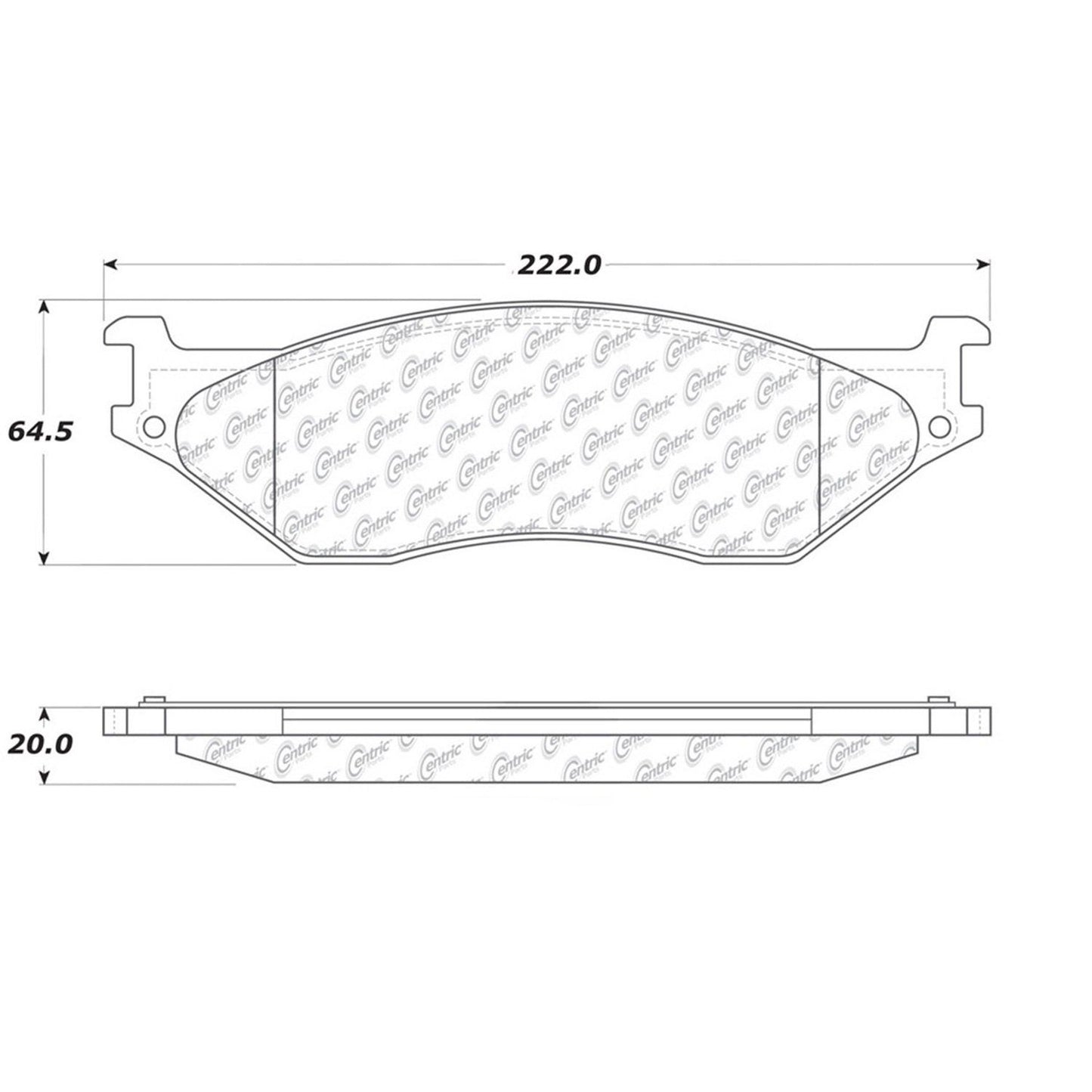 Stoptech Centric Centric Premium Brake Pads 300.10660