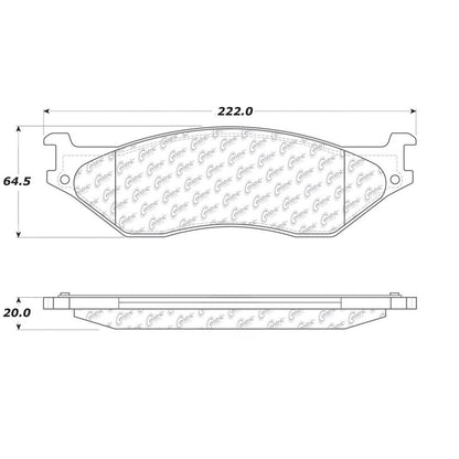 Stoptech Centric Centric Premium Brake Pads 300.10660