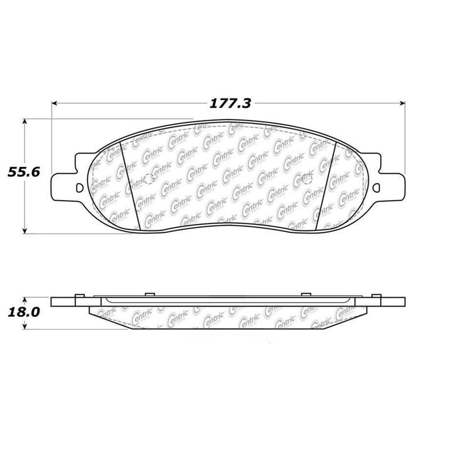 Stoptech Centric Centric Premium Brake Pads 300.10680