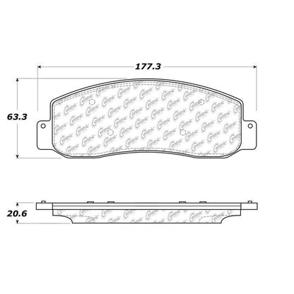 Centric Parts Disc Brake Pad Set with High Performance Shims 300.10690