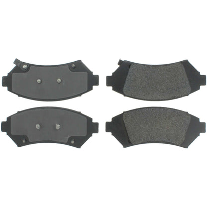 Centric Parts Disc Brake Pad Set Premium Semi-Metallic with Shims and Hardware for 2005 Buick LeSabre Cadillac DeVille Chevrolet Impala Monte Carlo Pontiac Bonneville 300.10760