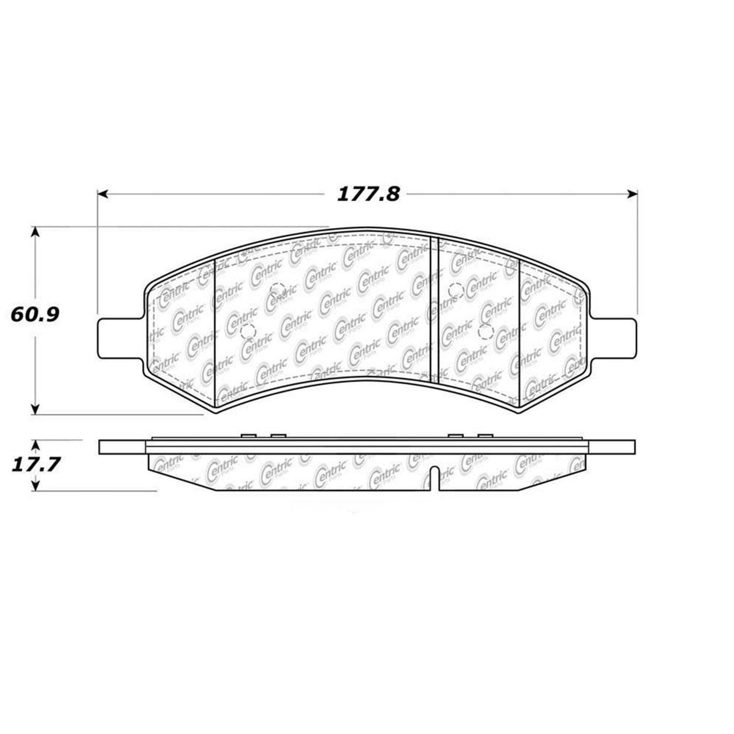 Stoptech Centric 05-10 Dodge Dakota / 07-09 Durango Front Centric Premium Brake Pads 300.10840