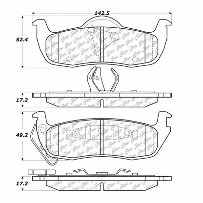 Centric Parts Disc Brake Pad Set 300.10870