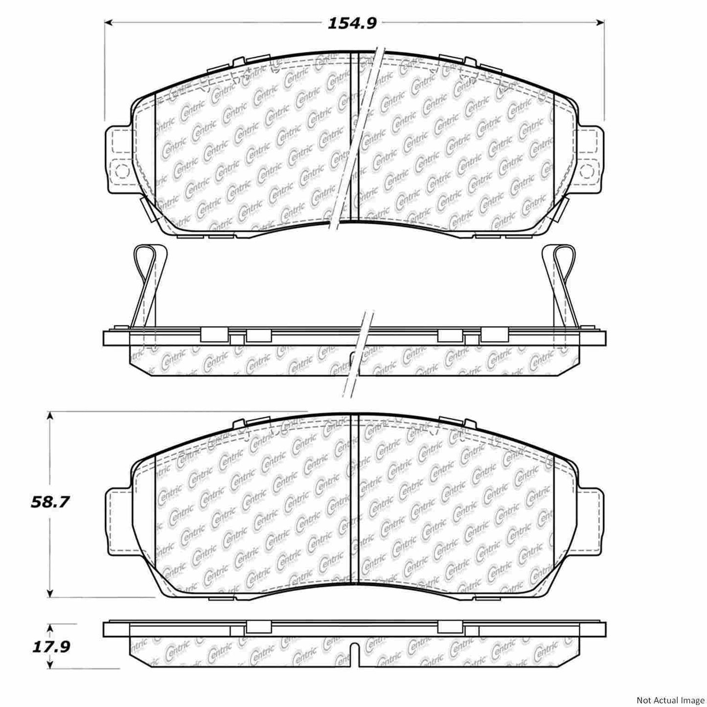 Centric Parts Disc Brake Pad Set 300.10890