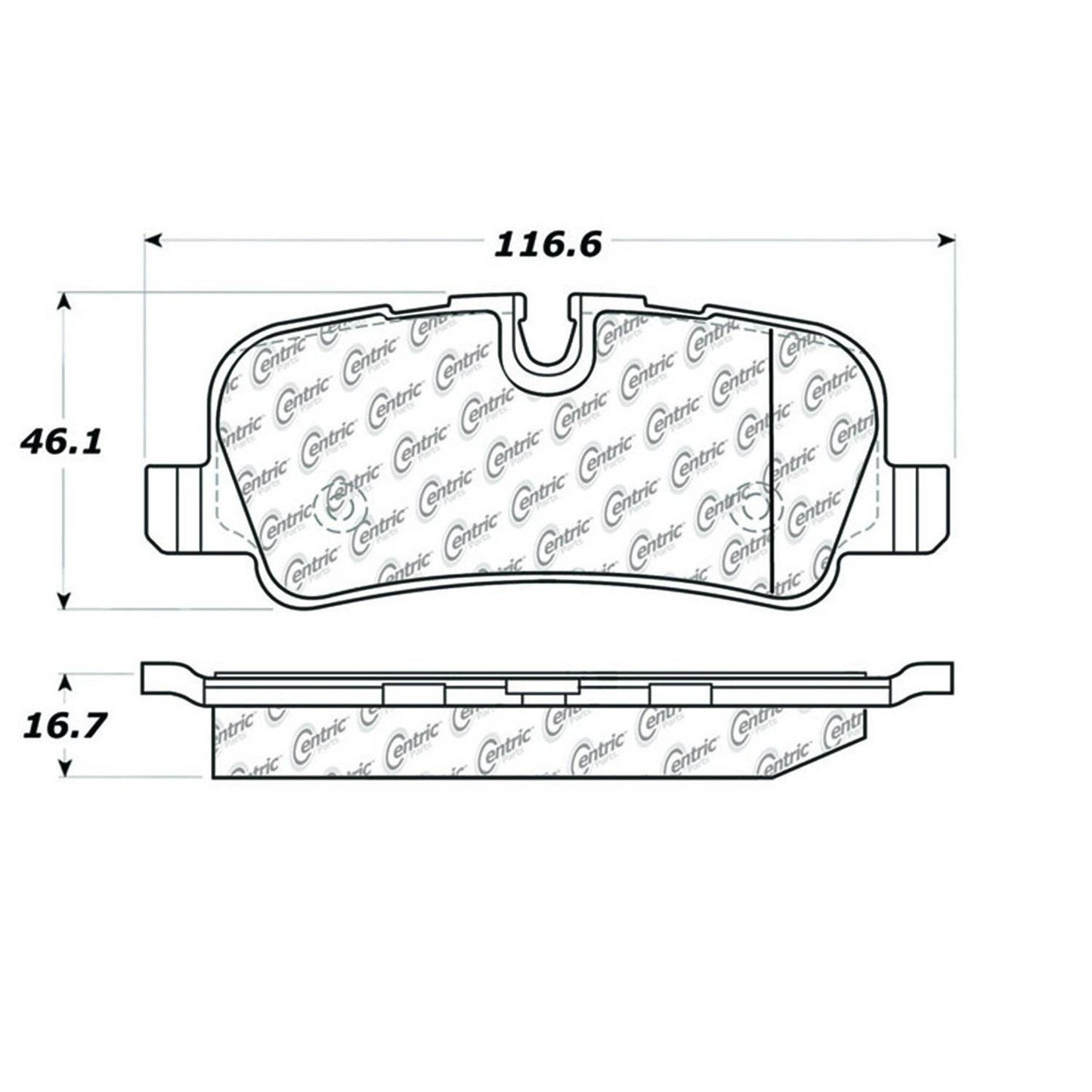 Stoptech Centric Centric Premium Brake Pads 300.10990