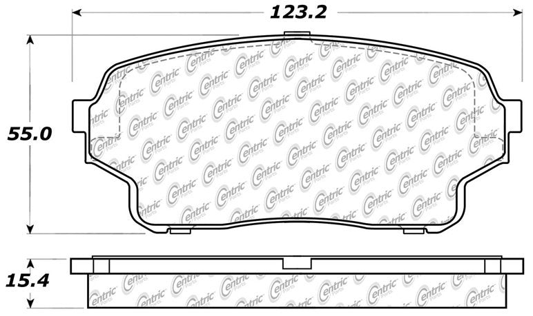 Stoptech Centric Centric Premium Brake Pads 300.11050