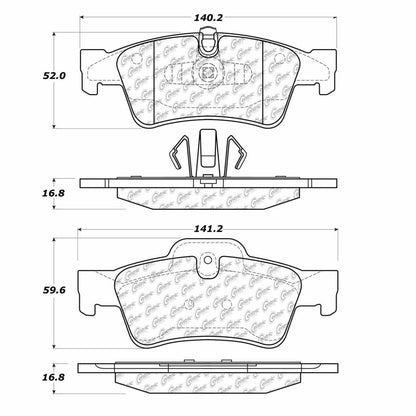Stoptech Centric Centric Premium Brake Pads 300.11220