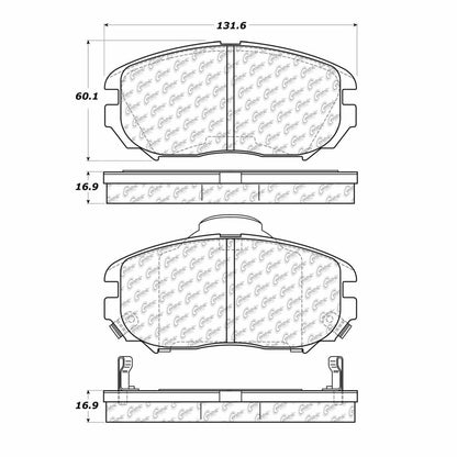 Centric Parts Disc Brake Pad Set 300.11250