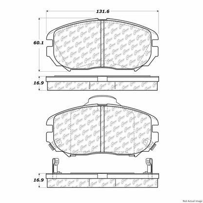 Centric Parts Disc Brake Pad Set 300.11250