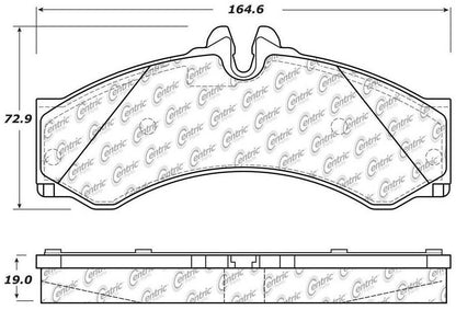 Centric Parts Disc Brake Pad Set Premium Semi-Metallic with Shims for 2003-2006 Dodge Sprinter 2500/3500 Freightliner Sprinter 2500/3500 300.11360