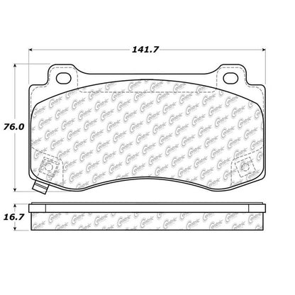 Stoptech Centric Centric Premium Brake Pads 300.11490