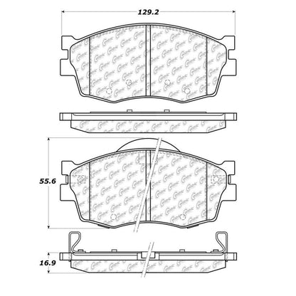 Stoptech Centric Centric Premium Brake Pads 300.11560