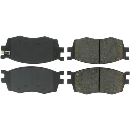 Centric Parts Disc Brake Pad Set Premium Semi-Metallic with Shims and Hardware for 2006-2012 Dodge Attitude, 2006-2011 Hyundai Accent, Kia Rio, Rio5 300.11560